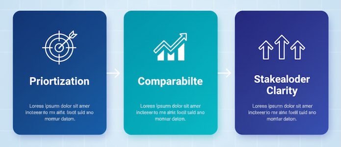 Why funnels matter: prioritize, compare, align.