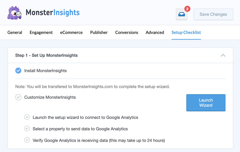 Connect MonsterInsights