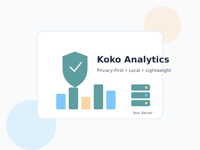 Koko Analytics plugin with privacy shield and local server visualization