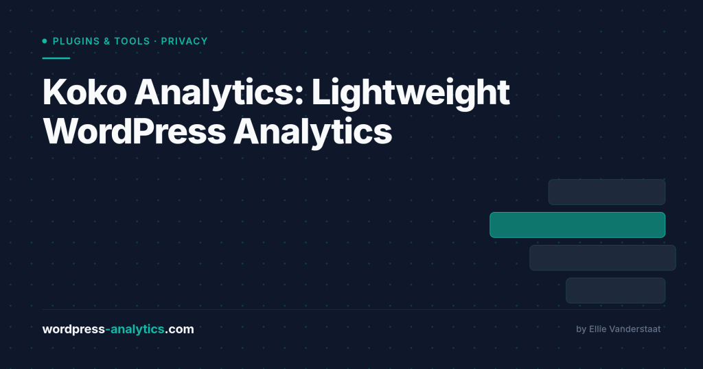 Koko Analytics: The Lightweight WordPress Analytics You Can Run Entirely Locally